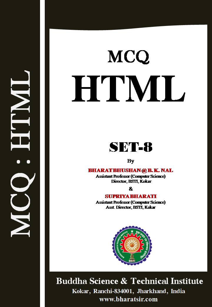 Download HTML MCQ Set-8 ( Website Developer or web development)  for Computer Science and Engineering Students