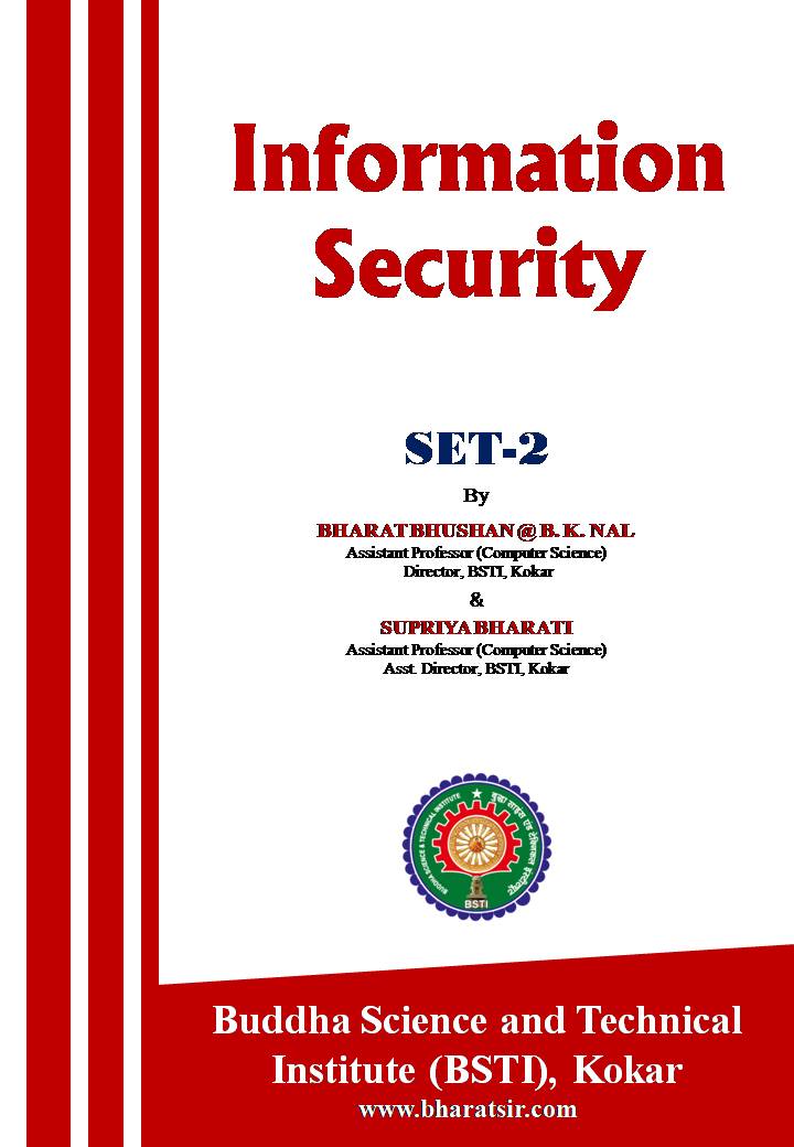 Download MCQ SET-2 related Information Security, Computer Security and Cyber Security for Computer Science and Engineering Students