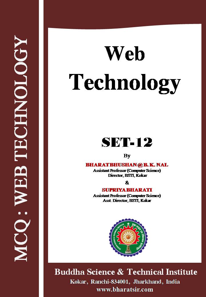 Download MCQ Set- 12 Web Technology ( Website Developer or web development )  for Computer Science and Engineering Students