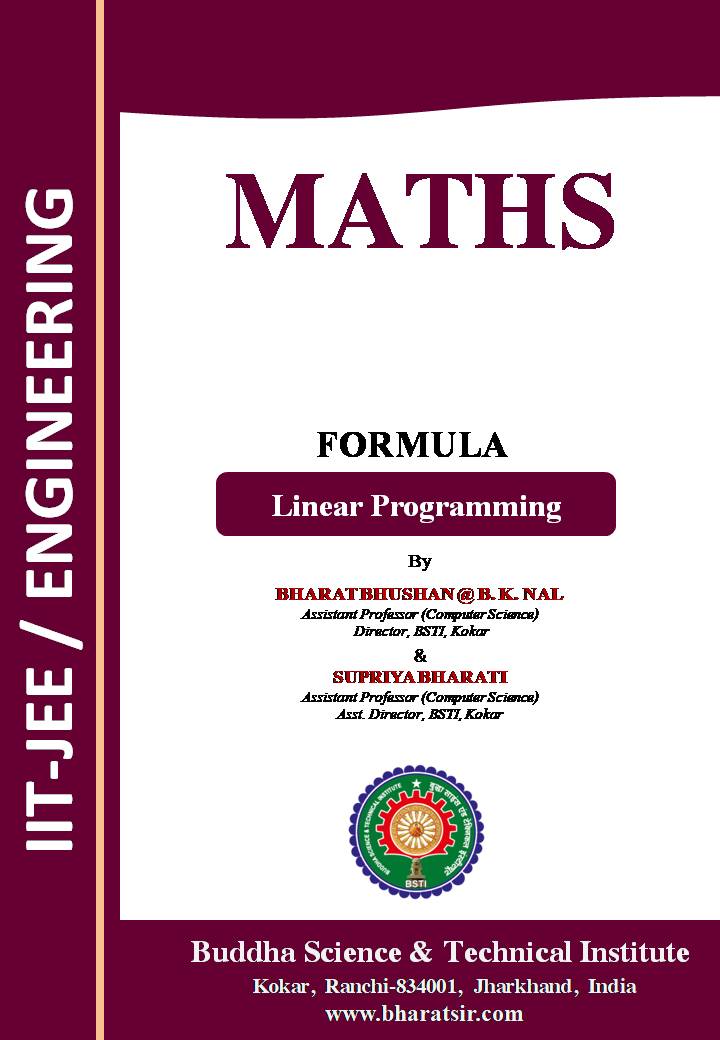 Linear Programming by Bharat Sir for class 12th (IIT-JEE / Engineering) at Kokar