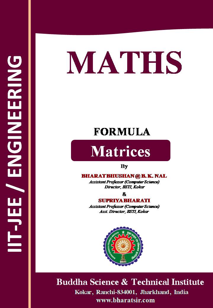 Matrices by Bharat Sir for class 12th